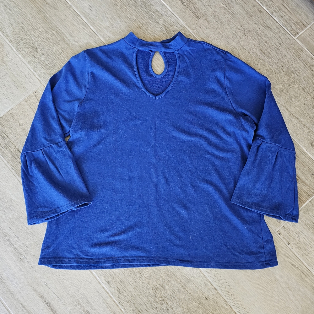 Lane Bryant Vibrant Blue Knit Top